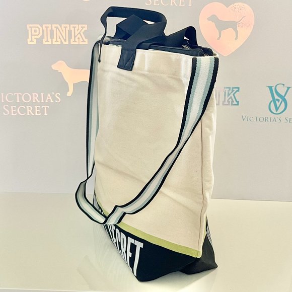 New Victoria's Secret 2 in 1 Carryall Tote with Removable Insulated Cooler Bag - Picture 4 of 9